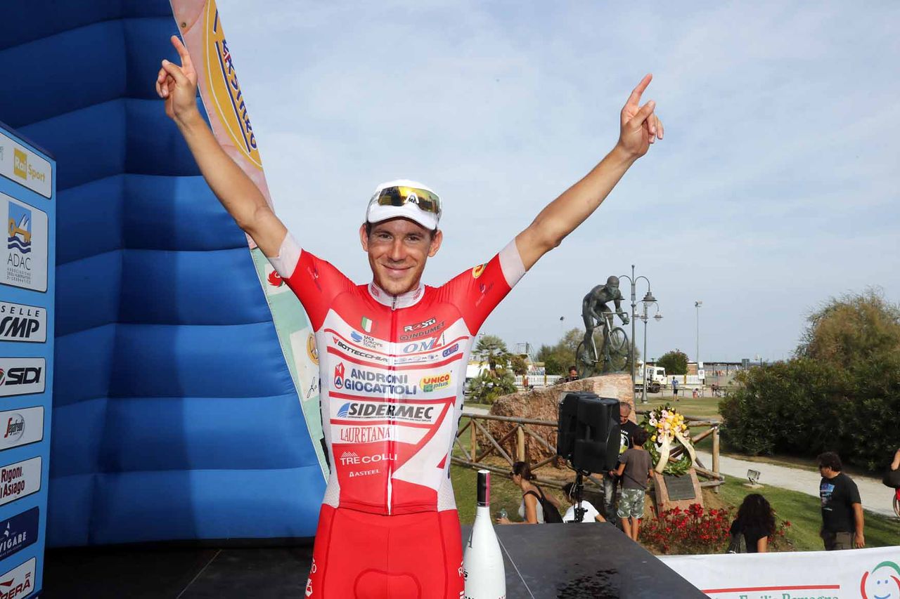Davide Ballerini (Androni-Sidermec) after the Memorial Marco Pantani.