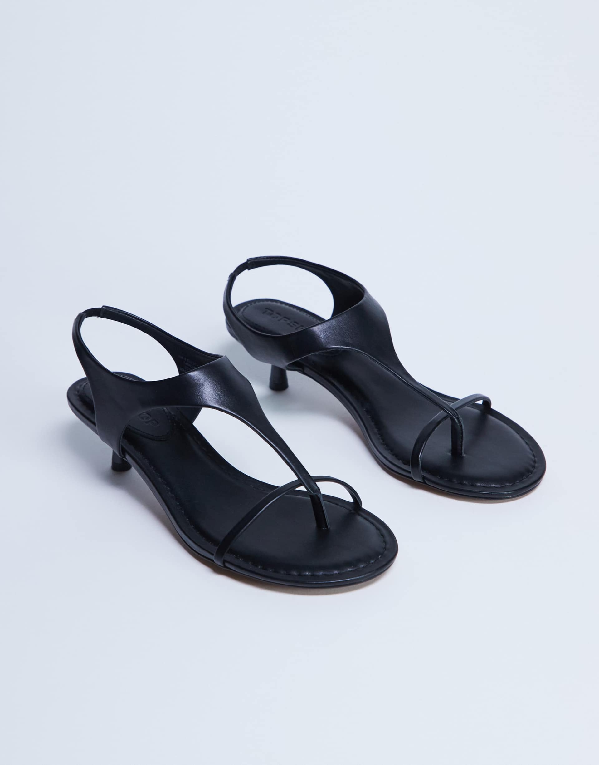 Topshop, Amber Toe Thong Mid Heel