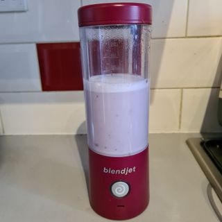 BlendJet 2 blender after a cleaning cycle