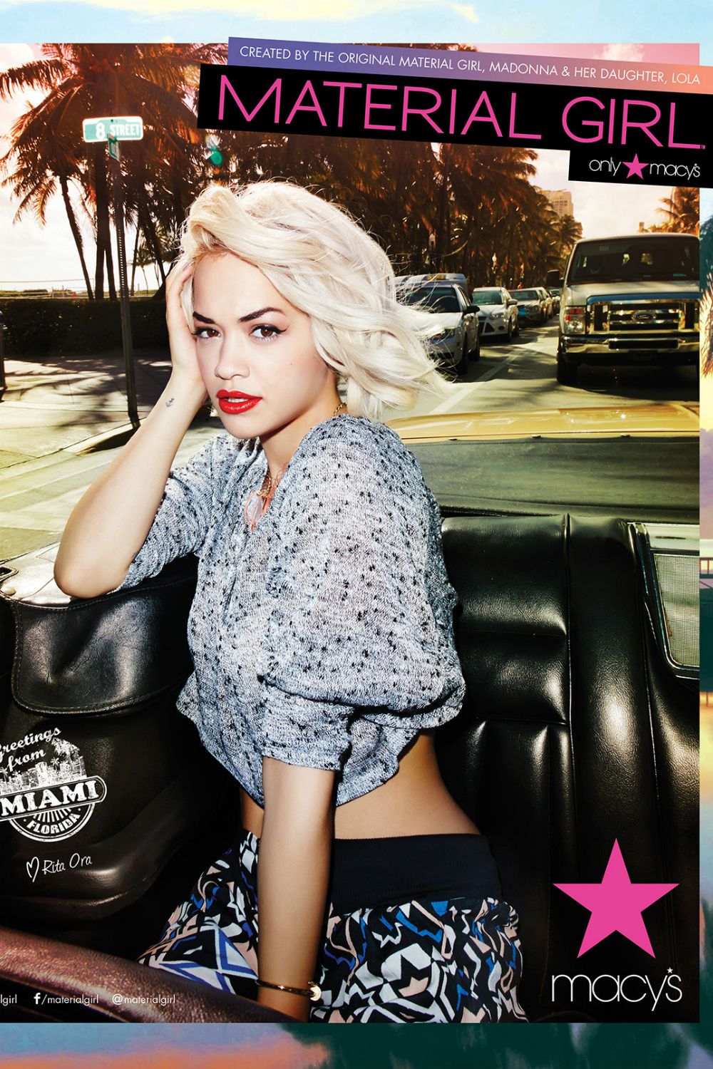 Rita Ora heads to Miami for Madonna&#039;s Material Girl