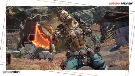 Borderlands 4 screenshot shows someone holding a weapon forward towards the camera.