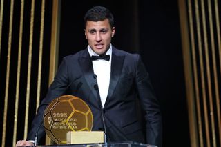 Rodrigo Hernández Cascante aka Rodri attends the 67th Ballon D'Or Ceremony at Theatre Du Chatelet on October 30, 2023 in Paris, France.