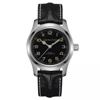 Hamilton Khaki Field Murph Black Leather Strap Watch:&nbsp;was £890, now £801 at Ernest Jones (save £89)