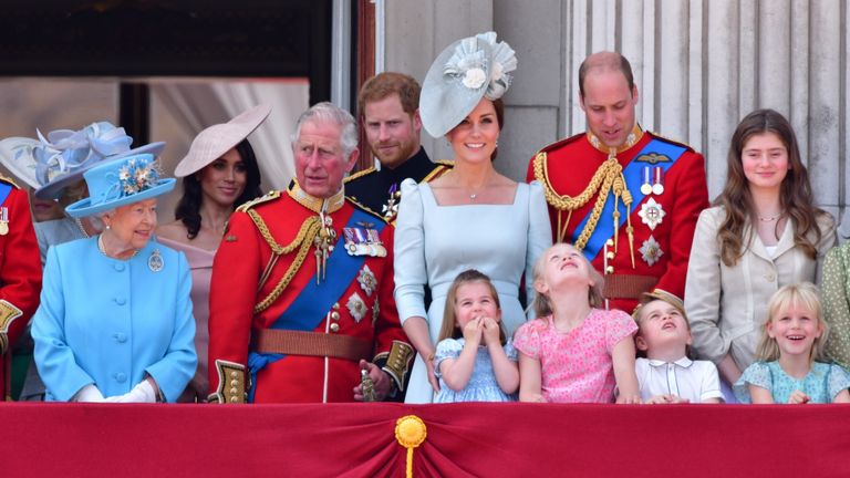 The Royal Family at Trooping the Colour
