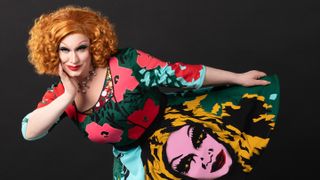 New Doctor Who star Jinkx Monsoon in a colorful dress