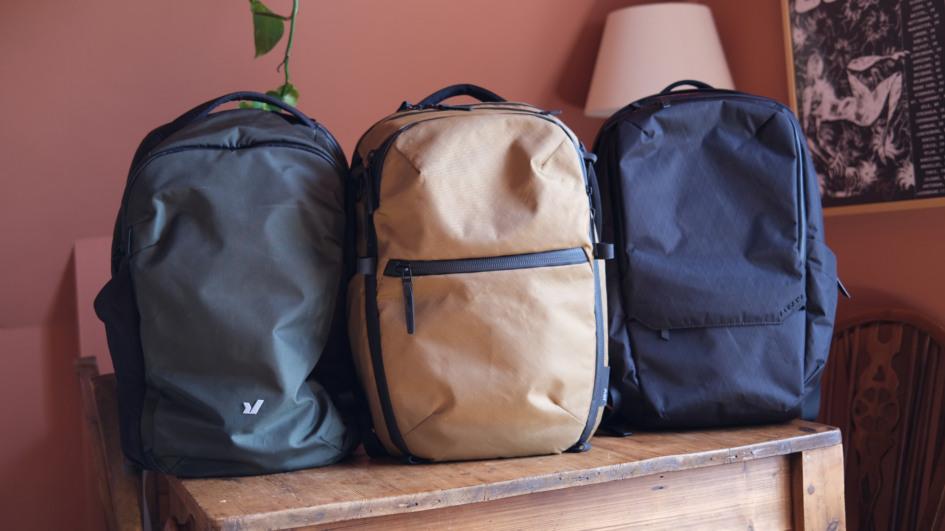 EDC backpacks comparison shot
