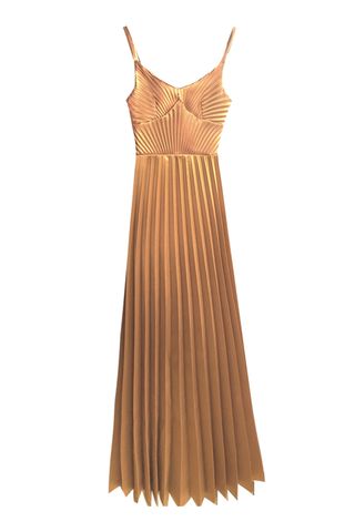 Georgia Hardinge gold dress