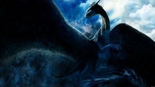 Das Poster zeigt einen der Hauptcharakter in Form des Drachen Saphira, der in Eragon eine nicht unwichtige Rolle spielt
