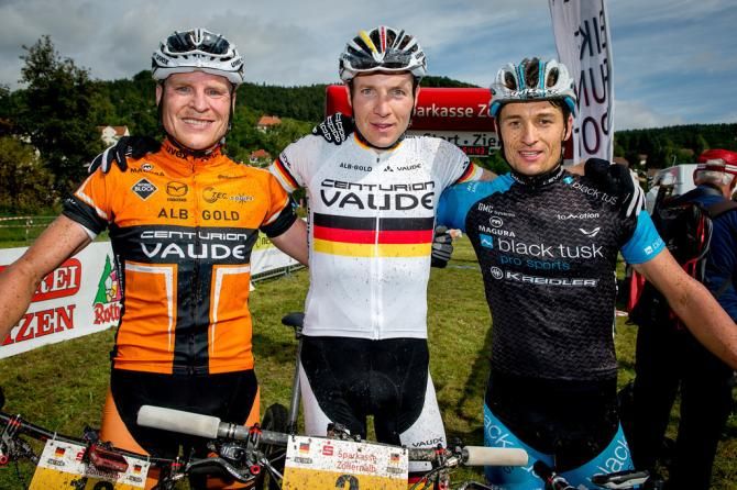 Men's stage podium: Hannes Genze, Markus Kauffmann, Mathias Leisling