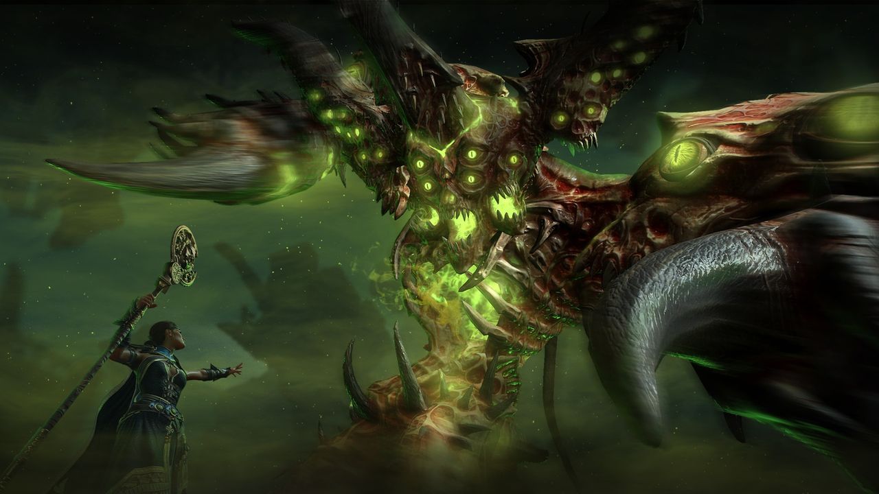 Diablo 4 Season 8 graphics showing the demon Belial