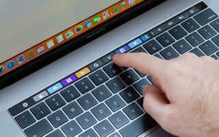 The 15-inch MacBook Pro's Touch Bar. Credit: Tom's Hardware