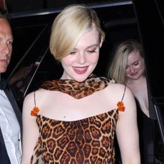 Elle Fanning attends a Golden Globes after-party 2025