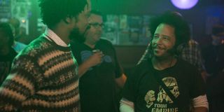 Boots Riley on the set of Sorry To Bother You