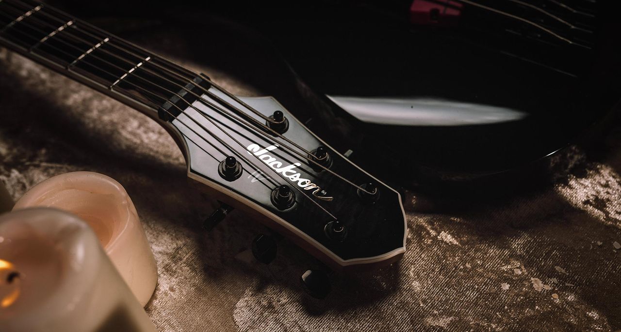 Jackson and Charvel Sleep Token Signature Models: the Jackson Monarkh and Charvel Pro-Mod San Dimas Bass V are designed for low-end metal riffing.