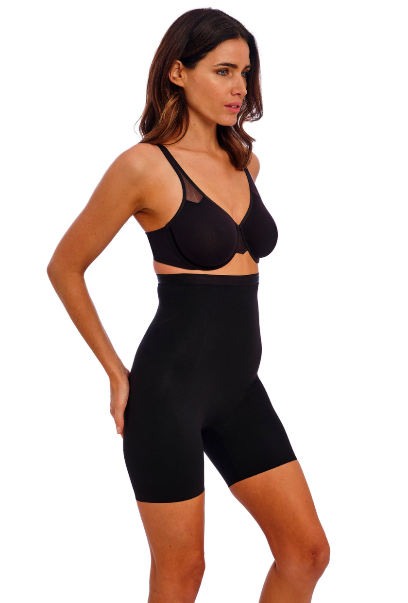 An image of black shape-wear leggings from 