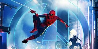 Spider-Man and Black Panther on promotional poster for new Marvel Land at Disneyland
