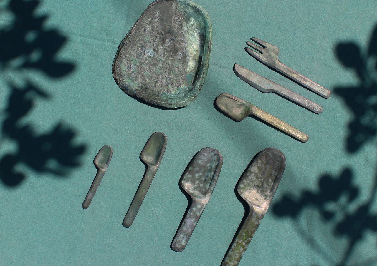 Abstract and different shaped cutlery