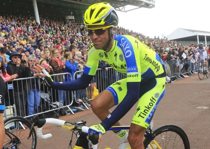 Alberto Contador (Tinkoff-Saxo) at the start of stage 2