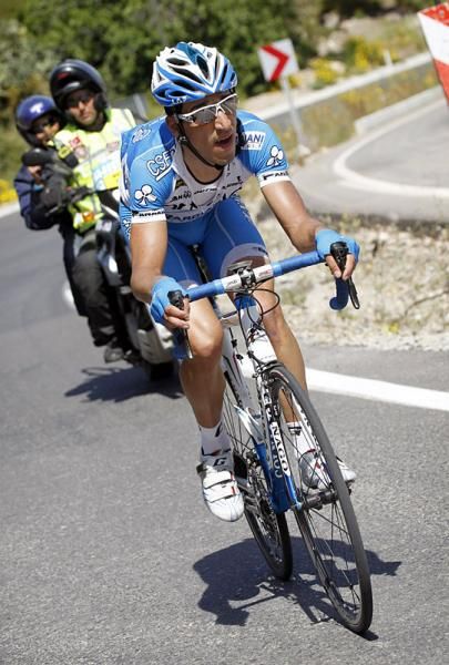Andrea Di Corrado (Colnago-CSF Inox) attacked his five breakaway companions 10km from the finish and rode alone to victory.