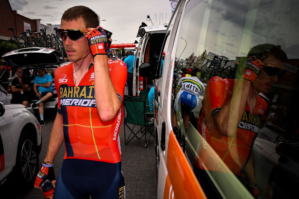Rohan Dennis before the start of stage 4 at the Tour Down Under