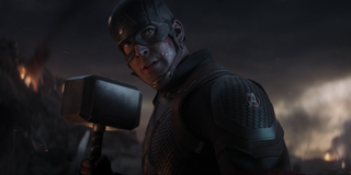 Captain America wields Thor's Hammer in Avengers: Endgame