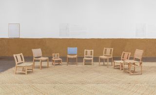 Installation view of ‘Oscar Hagerman’s chairs