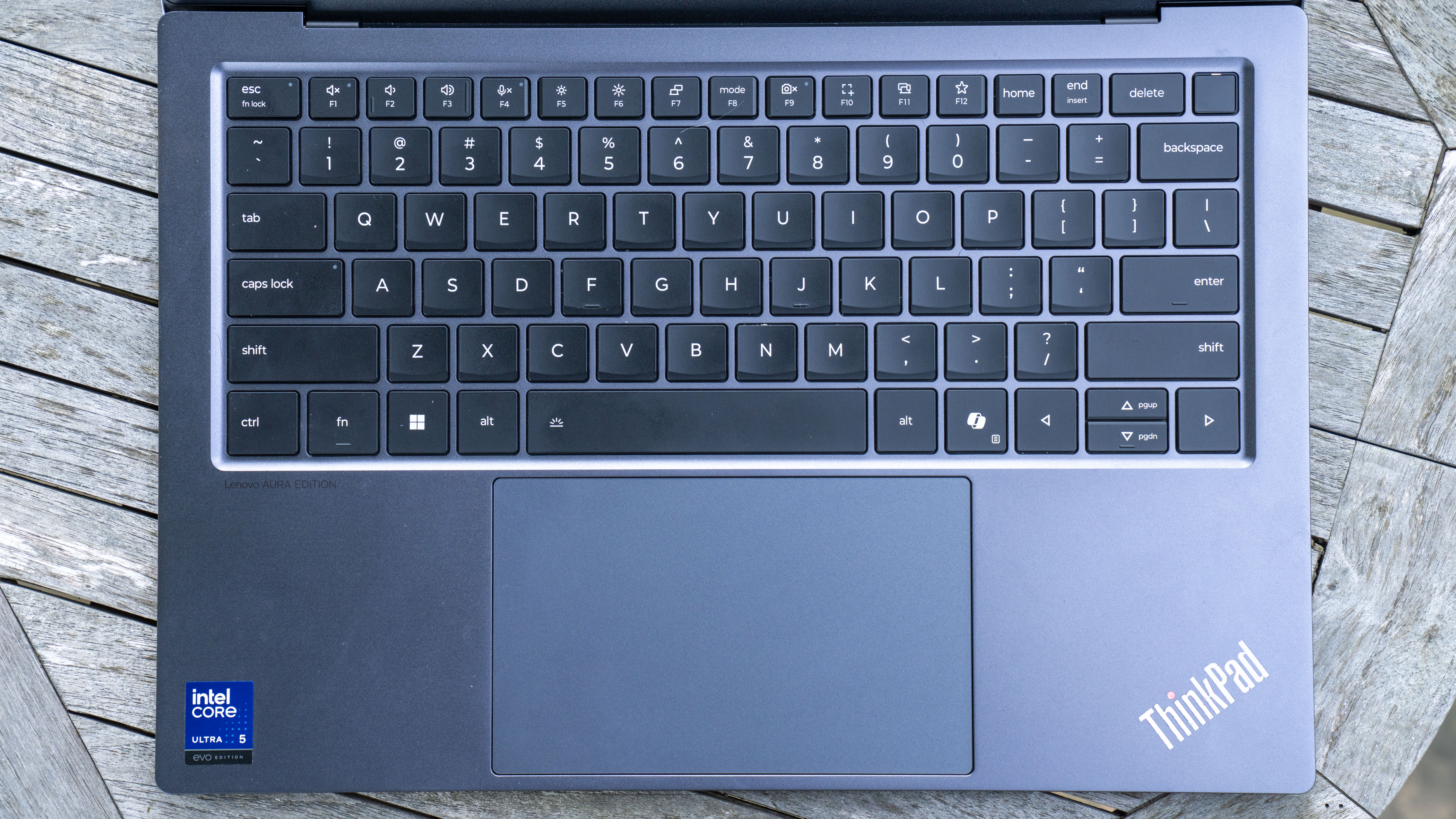 Lenovo ThinkPad X9 14 Aura Edition review unit on a desk