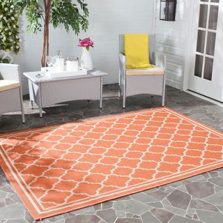 add pattern and color: outdoor rug