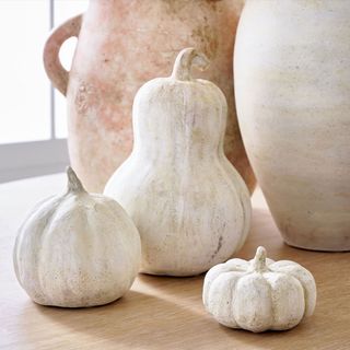 Pottery Barn ceramic pumpkins