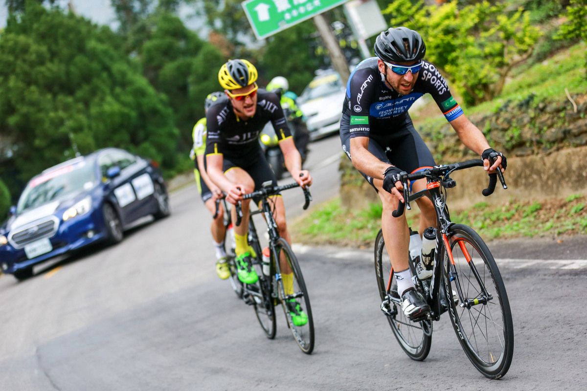 Neil Van Der Ploeg (Avanti IsoWhey Sports) drives the break