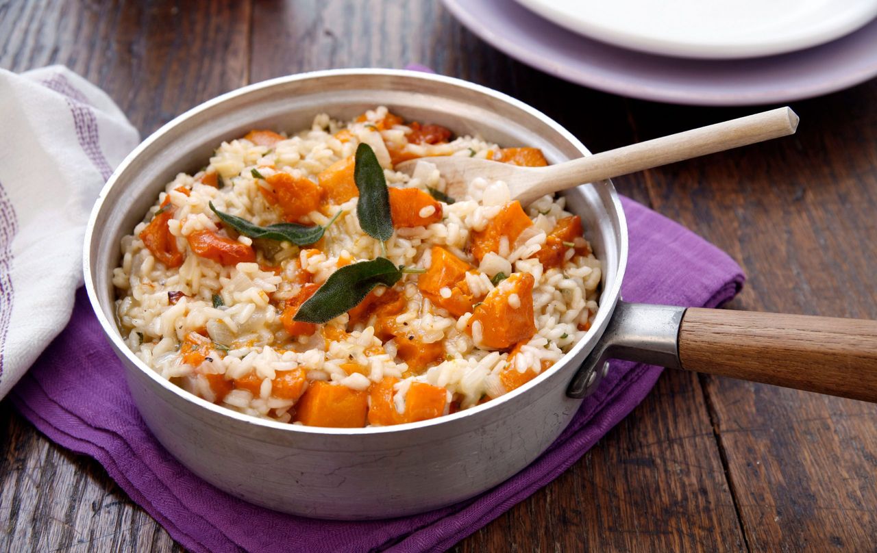 Butternut squash risotto