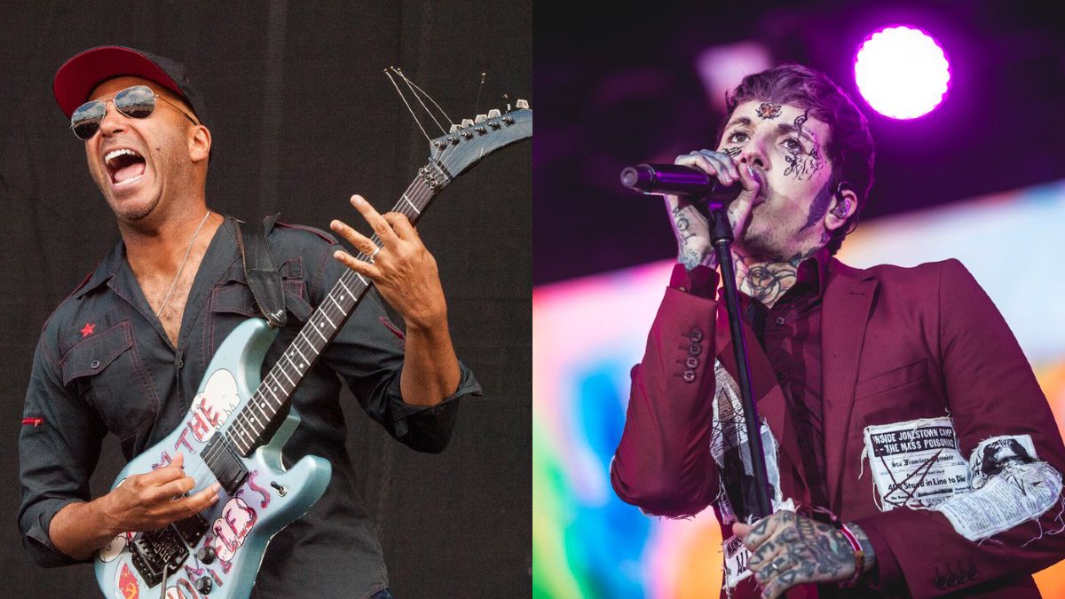 Tom Morello and Oli Sykes