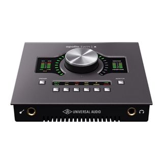 A Universal Audio Apollo Twin X audio interface on a white background