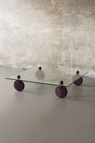 Bitossi Ceramiche aubergine table by Robert stadler