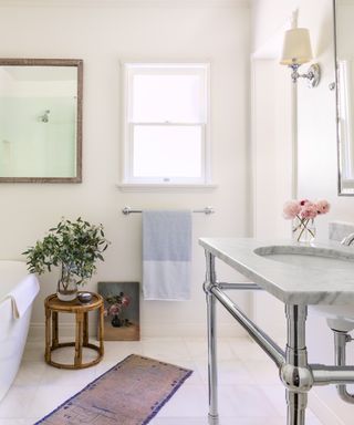 white bathroom by Joshua Smith Inc
