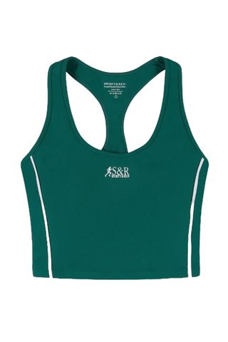 Sporty & Rich Sr Runner Sports Tank - Alpine/white