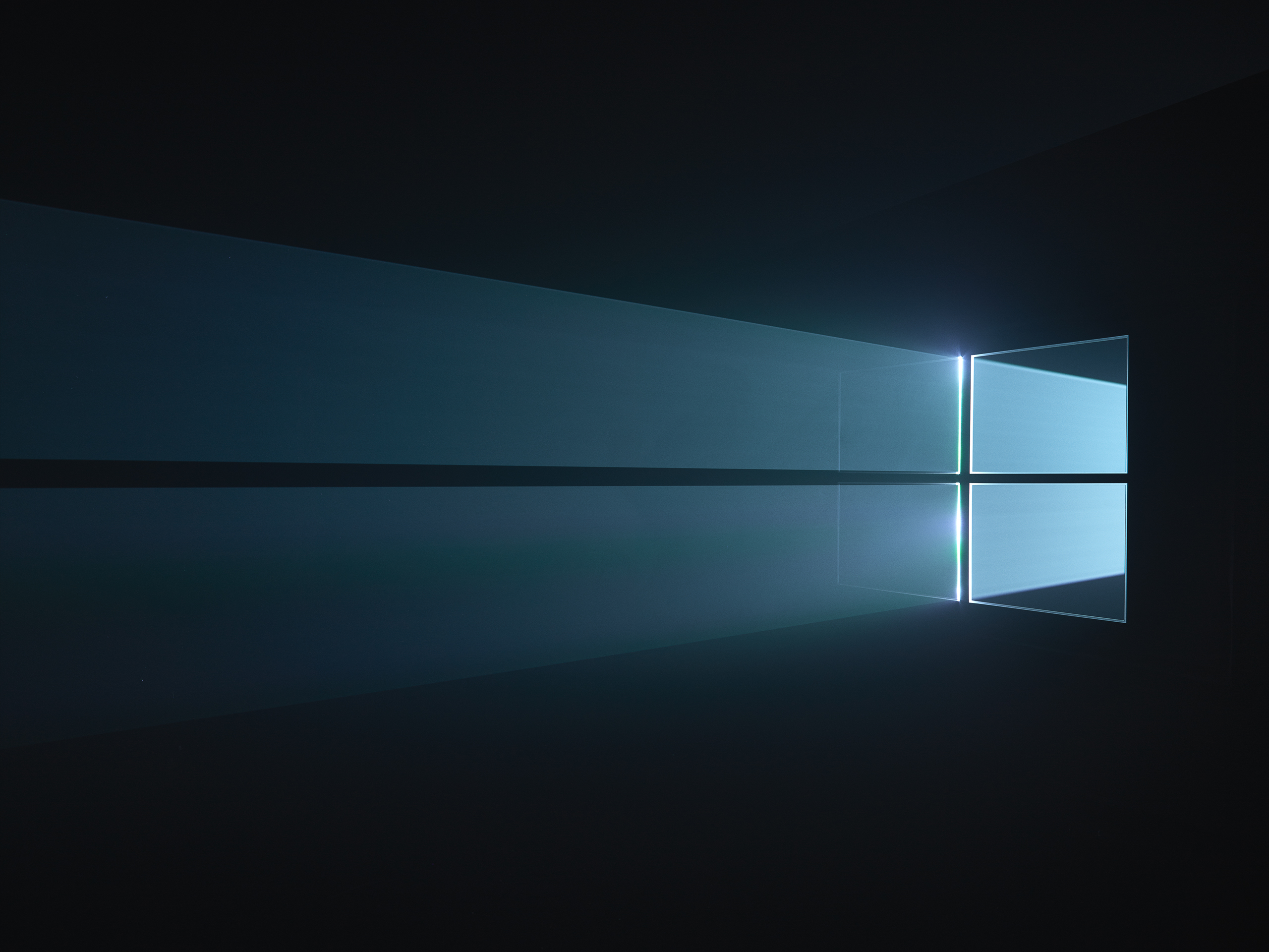 I was shocked to find out the Windows 10 desktop background wasn't computer generated, but a picture of lasers being shot through an actual window