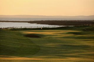 The 451 yards, par 4, 2nd hole at Royal Porthcawl.top golf courses in Wales open championship heading to wales