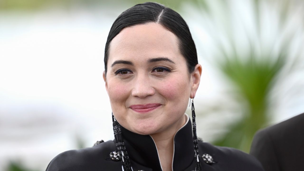 Lily Gladstone attends the &quot;Killers Of The Flower Moon&quot; photocall at the 76th annual Cannes film festival