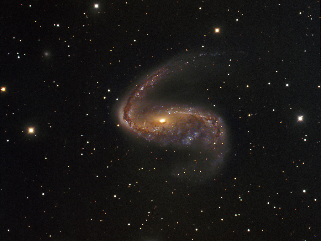 Distorted galaxy NGC 2442