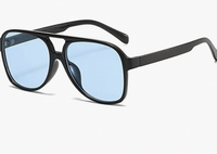 IKUVNA Vintage Aviator Sunglasses in Blue, $10 | Amazon