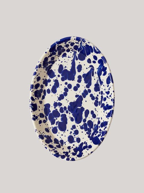 Splatter Enamel Platter 