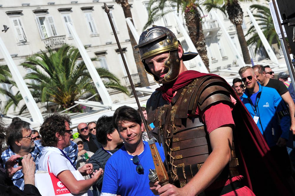 Waiting for the finish at the Tour of Croatia