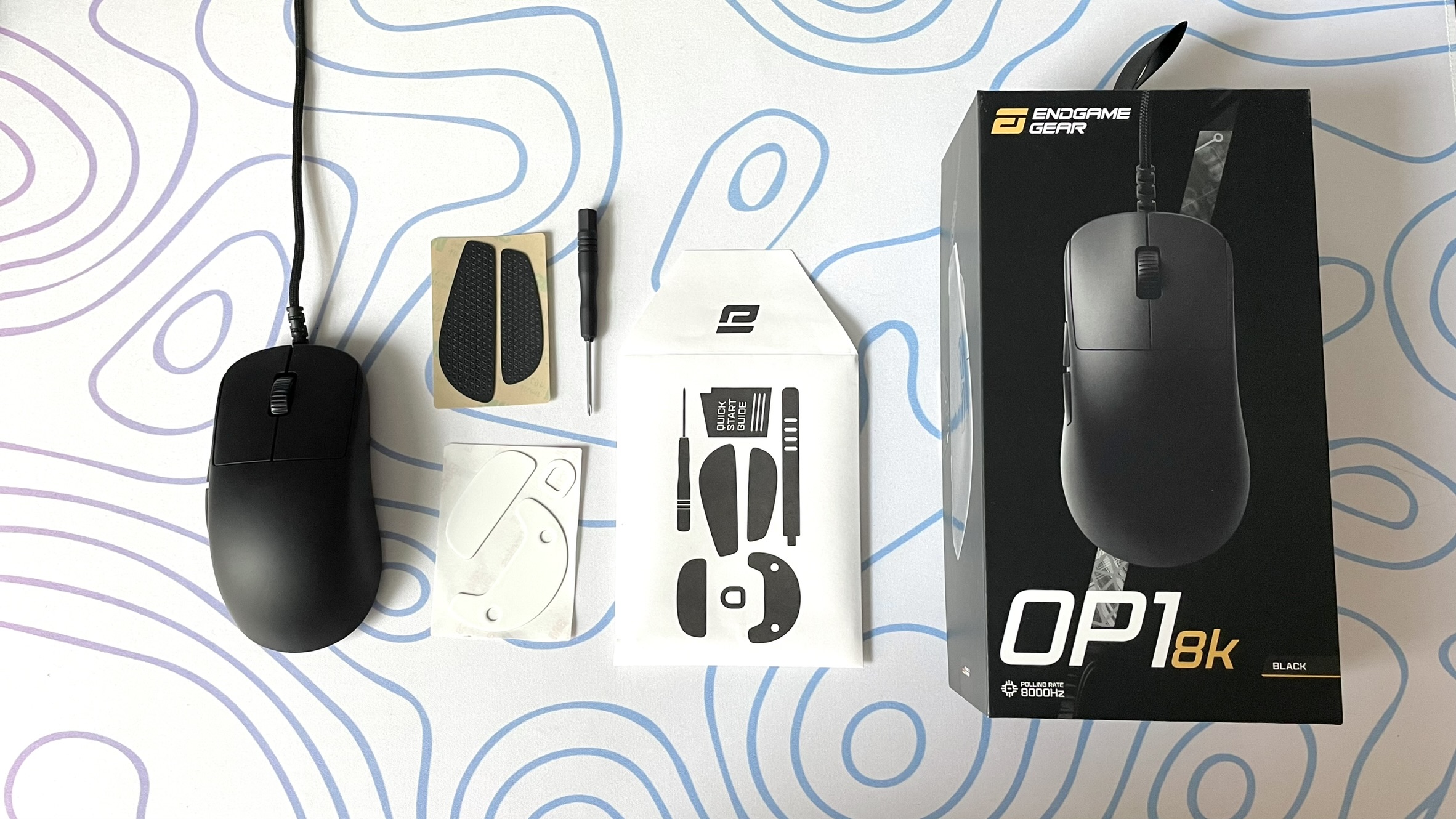 The Endgame Gear OP1 8k gaming mouse unboxed