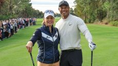 Tiger Woods with Annika Sorenstam GettyImages-1449629893