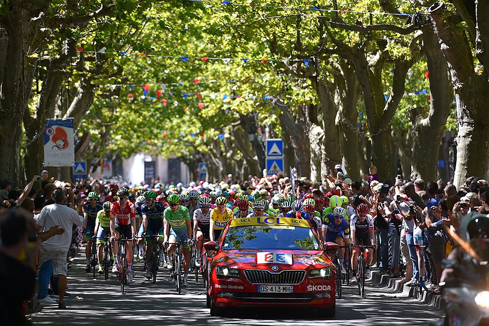 Neutral start at the Tour de France, stage 14