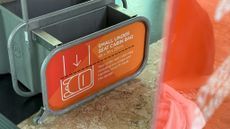 easyJet luggage sizer at airport 