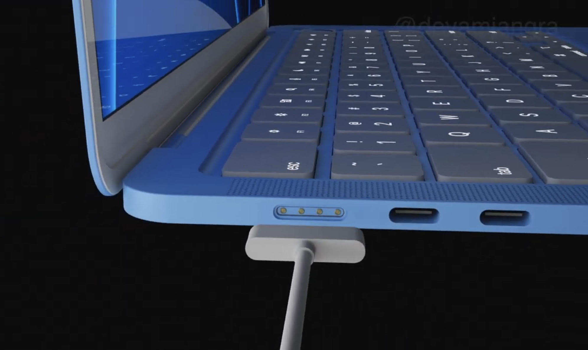 MacBook Air 2021 concept MagSafe