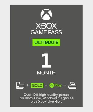 Official image of Xbox Game Pass Ultimate on a plain background.