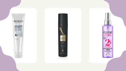 A selection of the best hair straightening products from Redken, ghd, and L'Oreal Paris Elvive